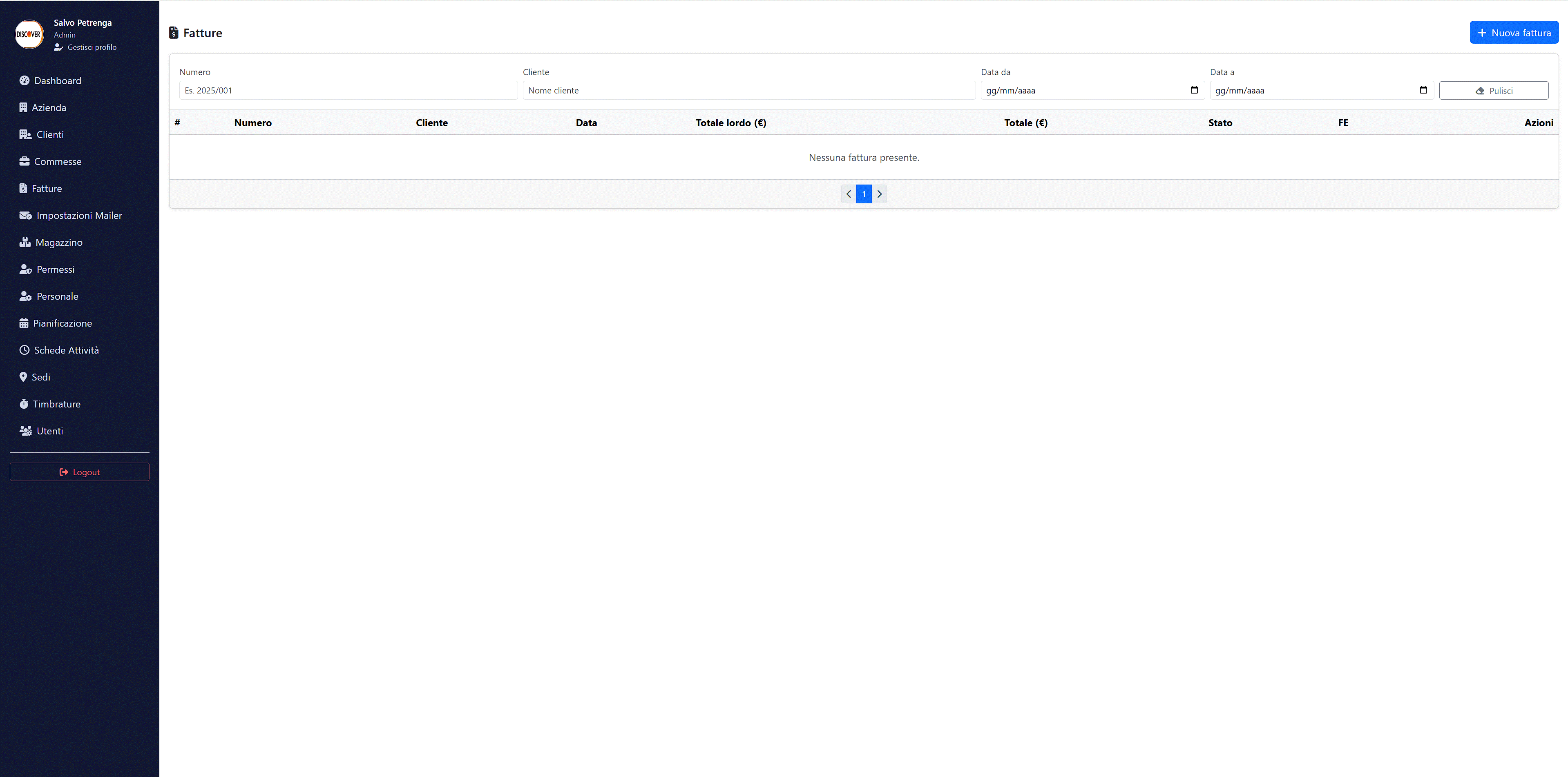 Gestionale Impresa di pulizie