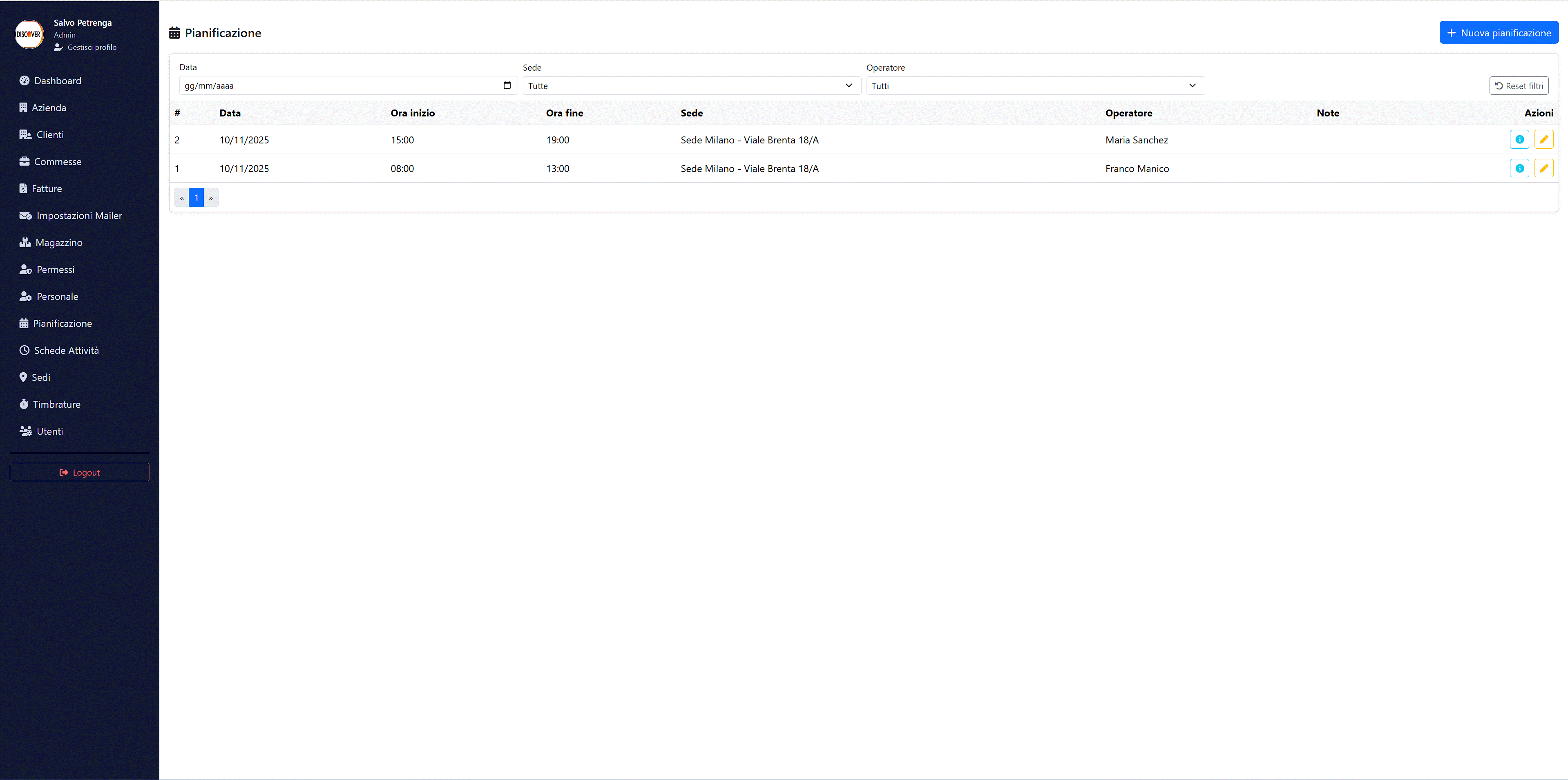 Gestionale Impresa di pulizie